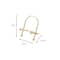 12 Pack: 4" Golden Curved Wire Photo Easel by Studio Décor®